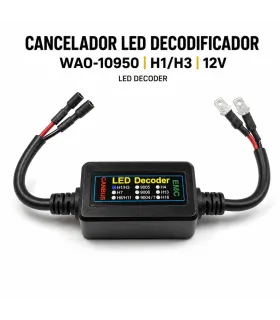 Cancelador LED Decodificador WAO-10950 H1 H3 12V
