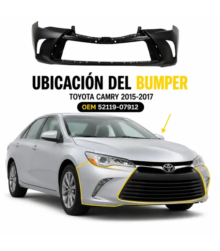 Defensa delantera Toyota Camry 2015 2017 Auto Fashion