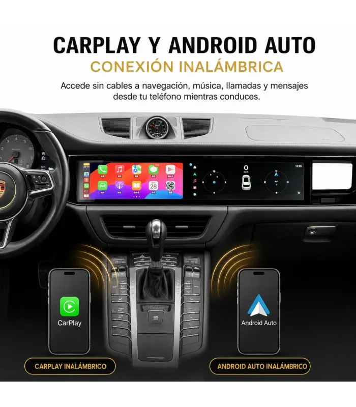 Unidad multimedia Porsche Macan 2017 2018 CarPlay Android Auto Bluetooth WiFi