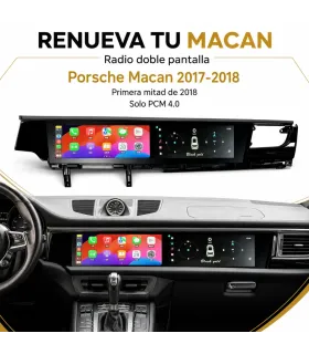 Radio Android Pioowirk Porsche Macan 2017 2018 pantalla 12.3 pulgadas
