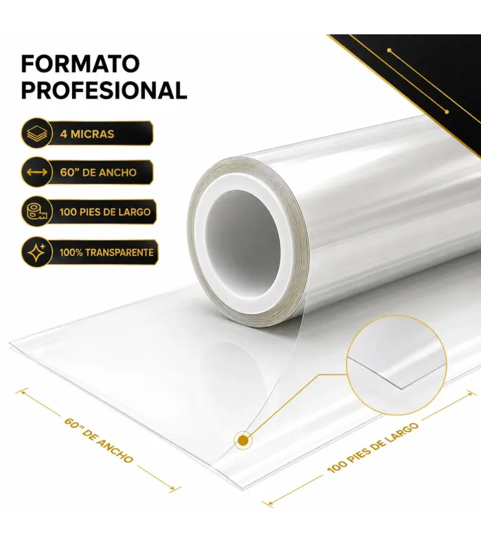 Papel laminado de seguridad transparente para cristales de vehículos oficinas y casas