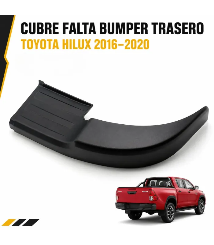 Cubre Falta Bumper Trasero Toyota Hilux 2016-2020 Vehiculo