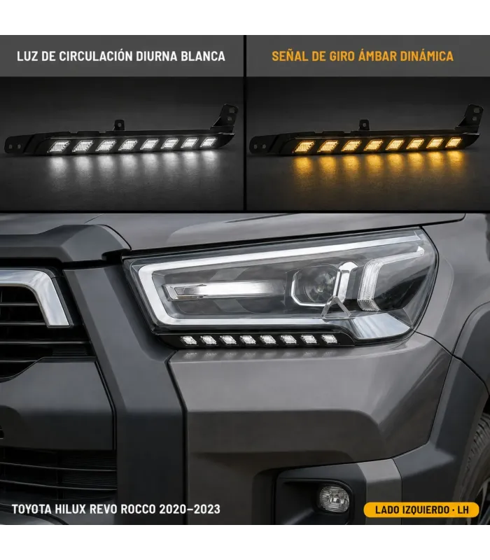 Luces DRL LED Toyota Hilux Revo Rocco 2020-2023 .....