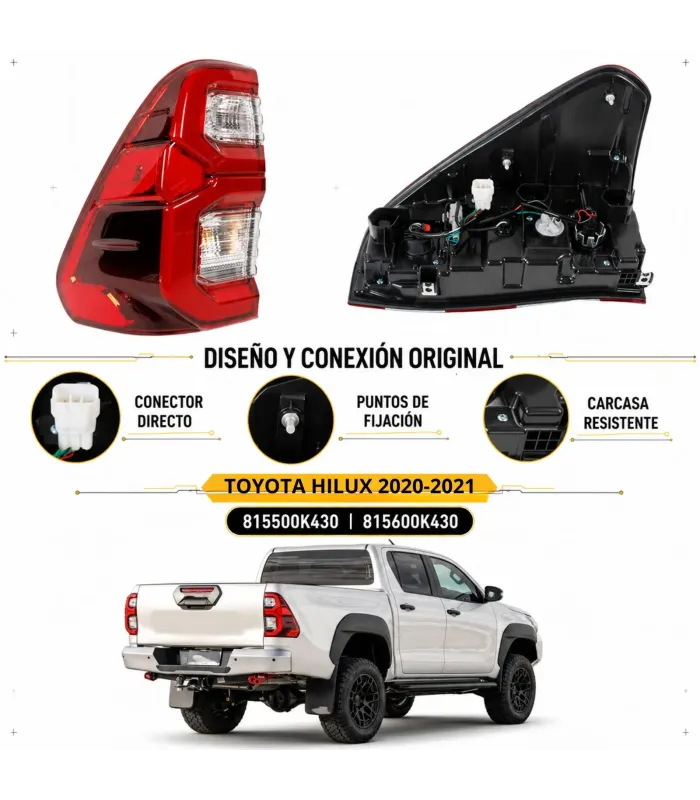 Faroles traseros LED Toyota Hilux Revo Rocco Auto Fashion