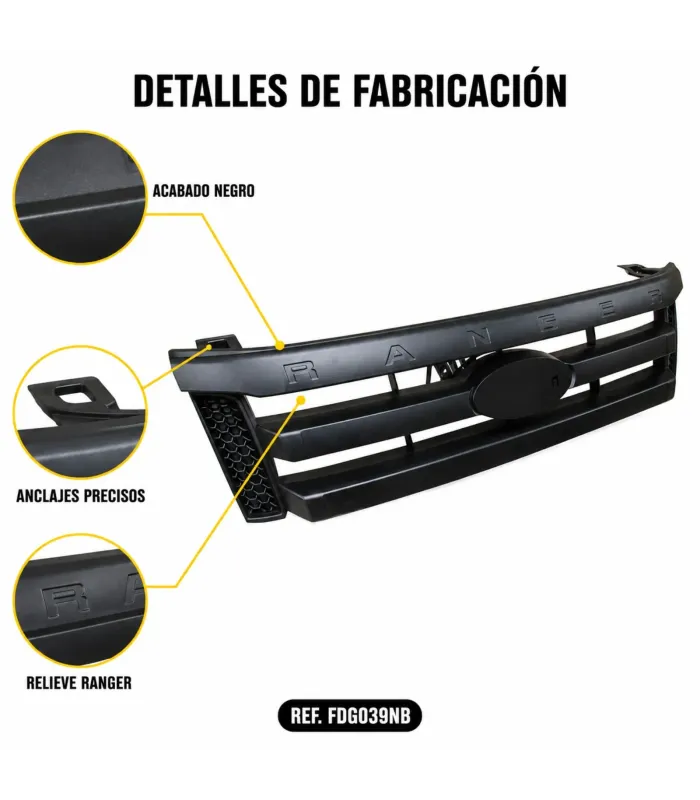Parrilla Ford Ranger 2012 2013 repuesto de carrocería frontal