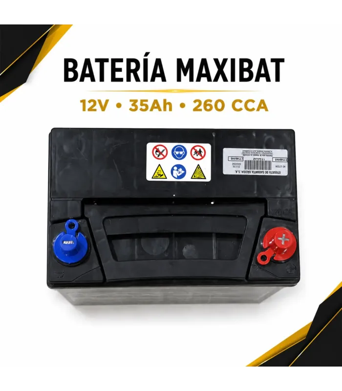 Batería automotriz Maxibat caja 9 12 garantía 24 meses