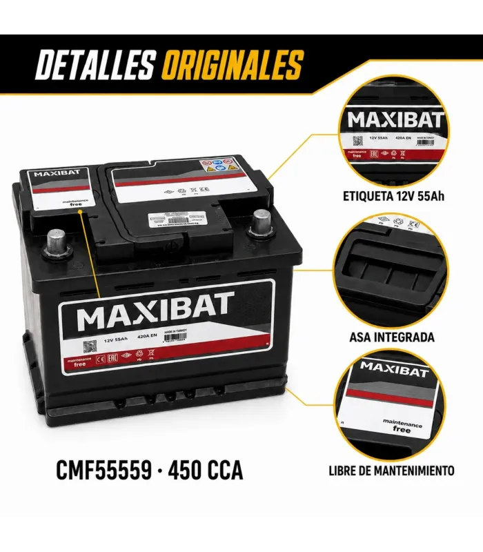 Batería automotriz Maxibat 242 x 174 x 249 mm caja 11 12