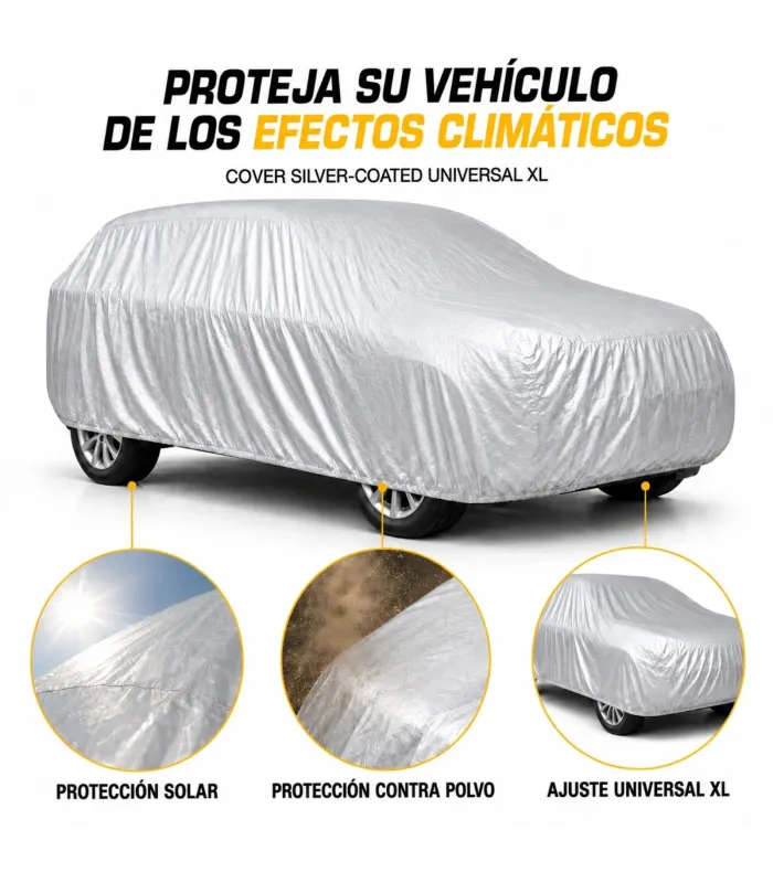 Silver-Coated Car Cover universal Auto Fashion