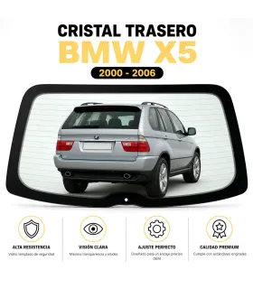 Vidrio trasero BMW X5 2000 2006 luneta trasera E53