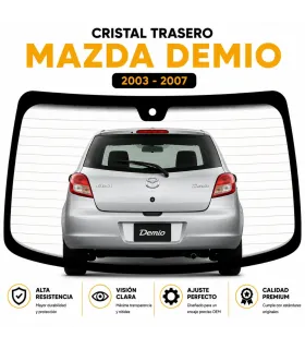 Vidrio trasero Mazda Demio 2003 2007 luneta trasera