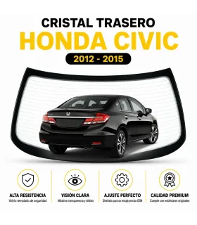 Luneta trasera Honda Civic 2012 2013 2014 2015
