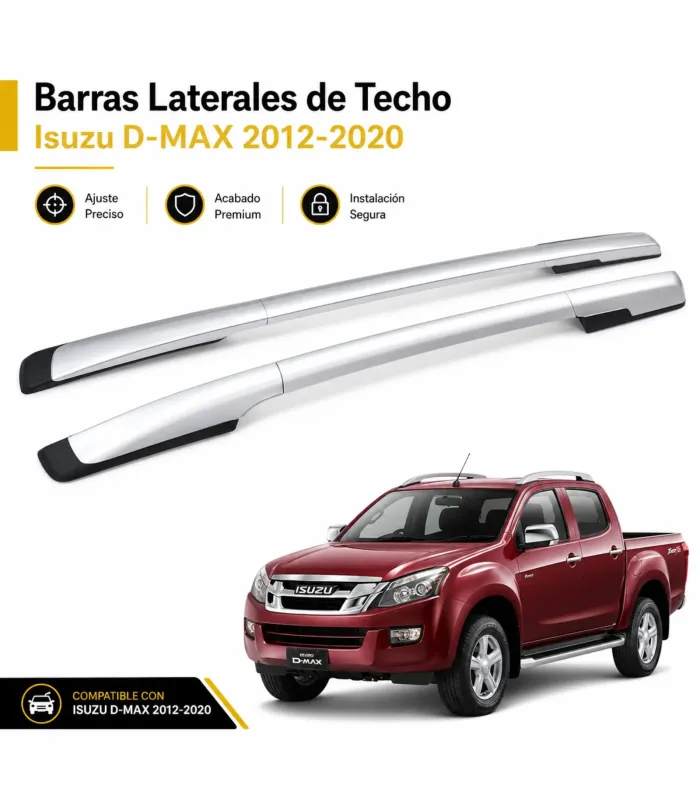 Roof rails tipo original Isuzu D-MAX adhesivas doble cara