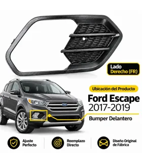Cover plástico halógeno bumper Ford Escape 2017 2019