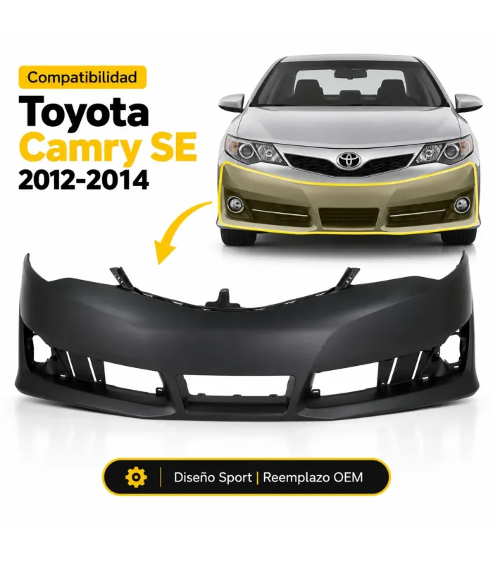 Fascia frontal Toyota Camry SE 2012 2013 2014 reemplazo