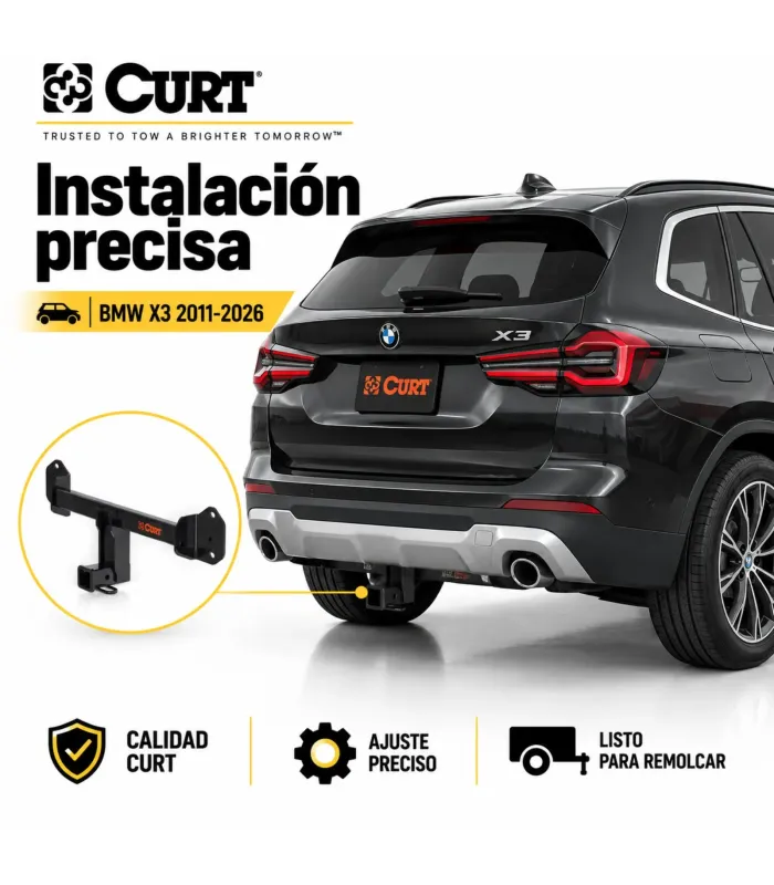 Jalón BMW X3 X4 receptor 2 pulgadas clase 3 CURT