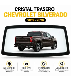 Cristal posterior Chevrolet Silverado 2019 2026