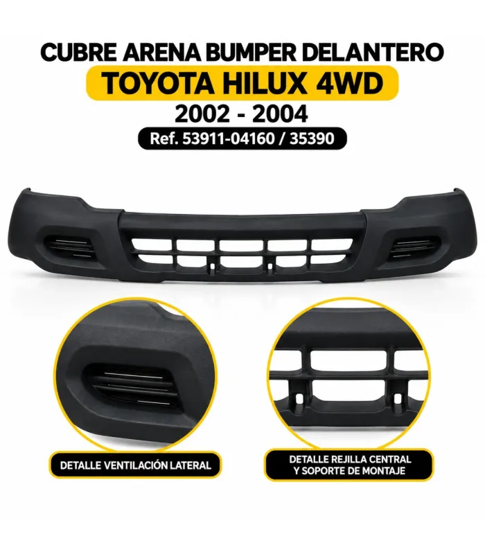 Cubre arena delantero Toyota Hilux 4WD 2002 2004 ref 53911-04160