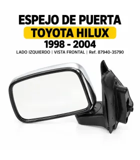 Espejo de puerta Toyota Hilux 1998 2004 cromado