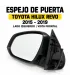 Espejo de puerta Toyota Hilux Revo 2015 2019 con luz