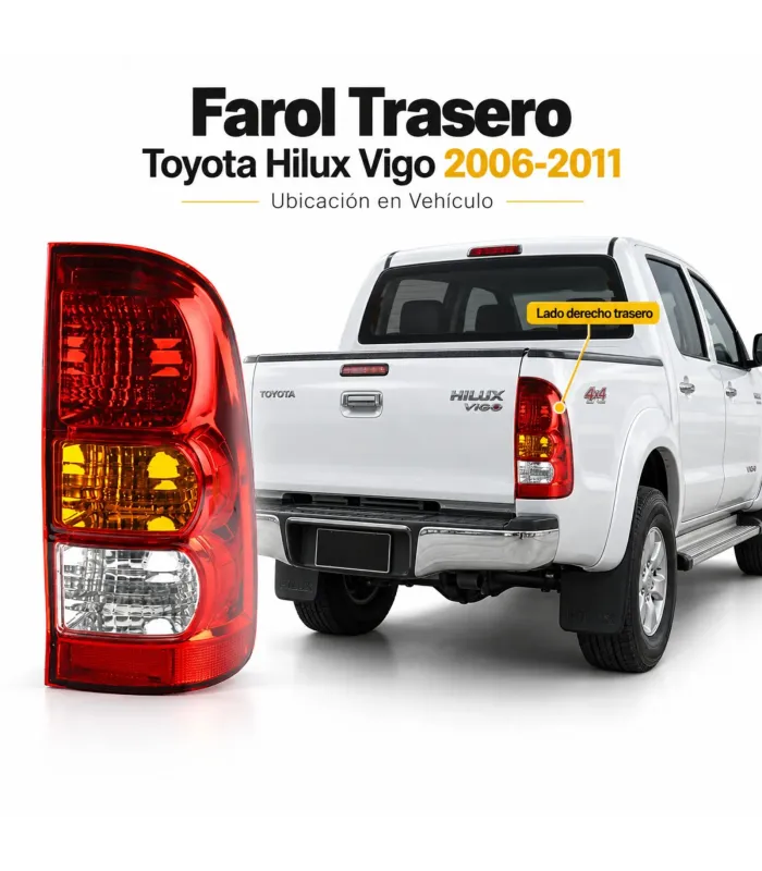 Farol trasero izquierdo Toyota Hilux Vigo 81560-0K010 LH DEPO