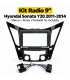 Kit de instalación radio tablet 9 Hyundai Sonata Y20 2011 2014