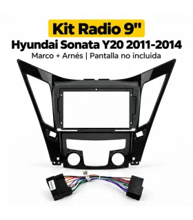 Kit de instalación radio tablet 9 Hyundai Sonata Y20 2011 2014