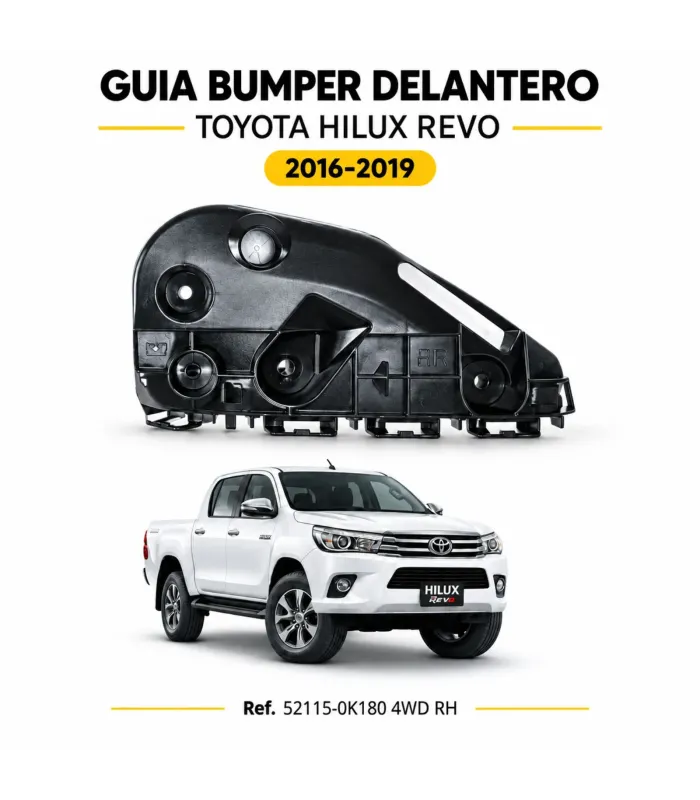 Guía bumper delantero izquierdo Toyota Hilux Revo 52116-0K180 LH