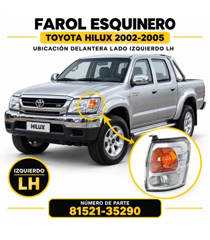 Farol Esquinero Toyota Hilux 2002-2005