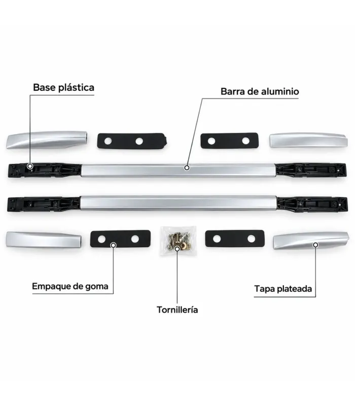Barras laterales de techo Nissan Frontier NP300 D23