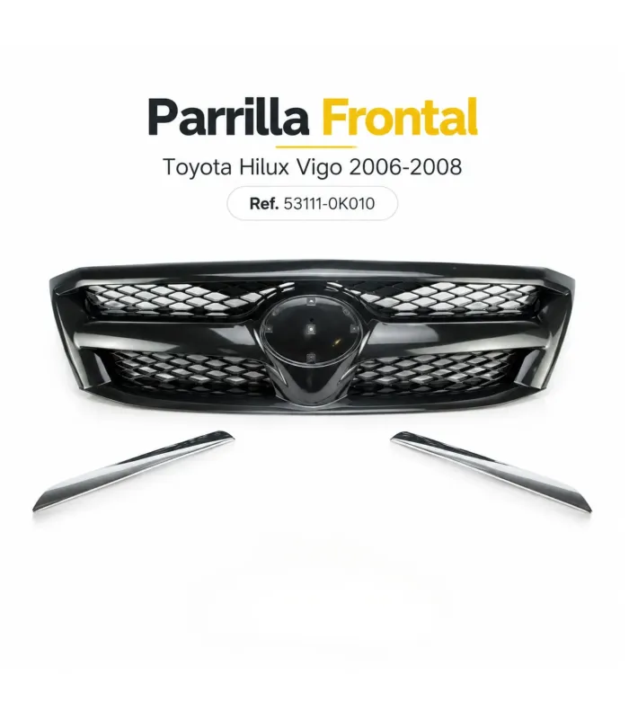 Parrilla superior radiador Toyota Hilux Vigo 53111-0K010