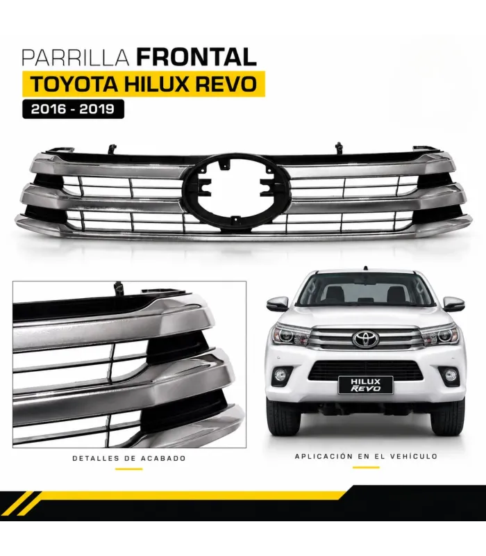 Parrilla superior radiador Toyota Hilux Revo 53100-0K490