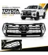 Parrilla frontal Hilux Rocco cromada negra Auto Fashion