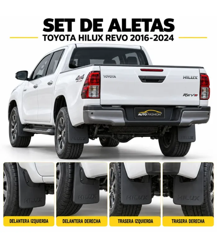 Set de Aletas Toyota Hilux Revo 2016-2024