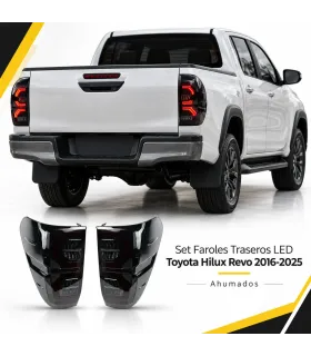 Set faroles traseros LED Toyota Hilux Revo 2016 2025 ahumados