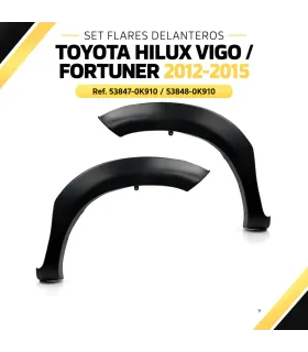 Set flares delanteros Toyota Hilux Vigo Fortuner 2012 2015