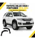 Fender flares delanteros Toyota Hilux Vigo Fortuner 2012 2015