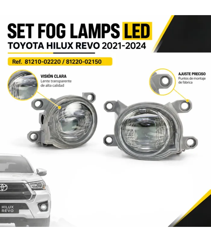Fog lamp izquierdo Toyota Hilux Revo ref 81220-02150