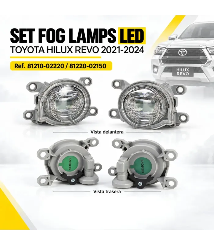 Fog lamp derecho Toyota Hilux Revo ref 81210-02220