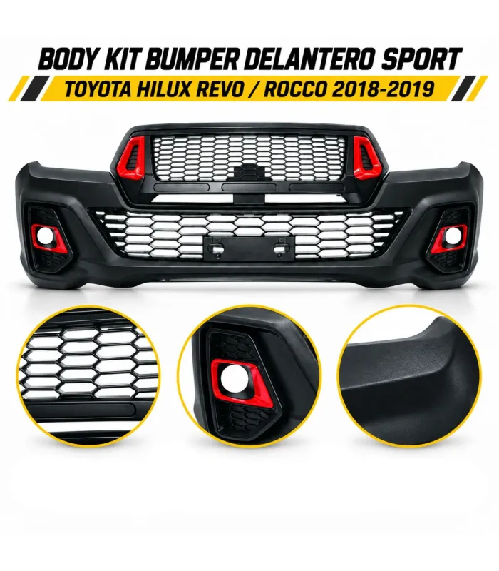 Body kit bumper delantero Toyota Hilux Revo Rocco 2018 2019