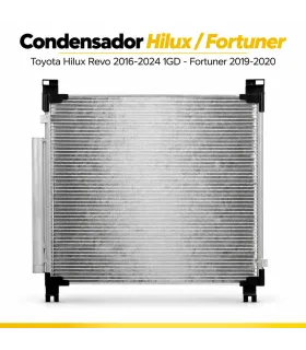 Condensador aire acondicionado Toyota Hilux Revo 2016 2024 ref 88460-0K350