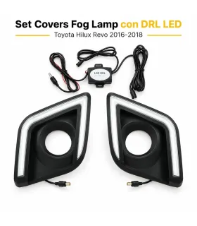 Covers Fog Lamp DRL LED Toyota Hilux Revo 2016-2018 | Auto Fashion