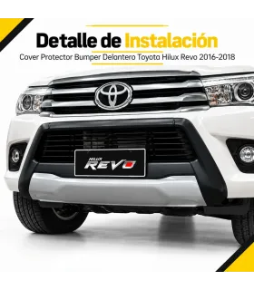 Cover protector bumper delantero Toyota Hilux Revo 2016 2018