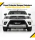 Protector frontal bumper Toyota Hilux Revo negro plateado