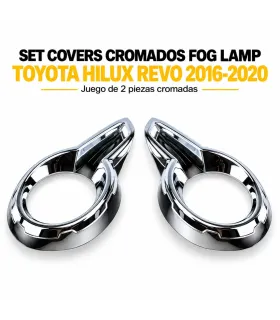 Set covers cromados fog lamp Toyota Hilux Revo 2016 2020