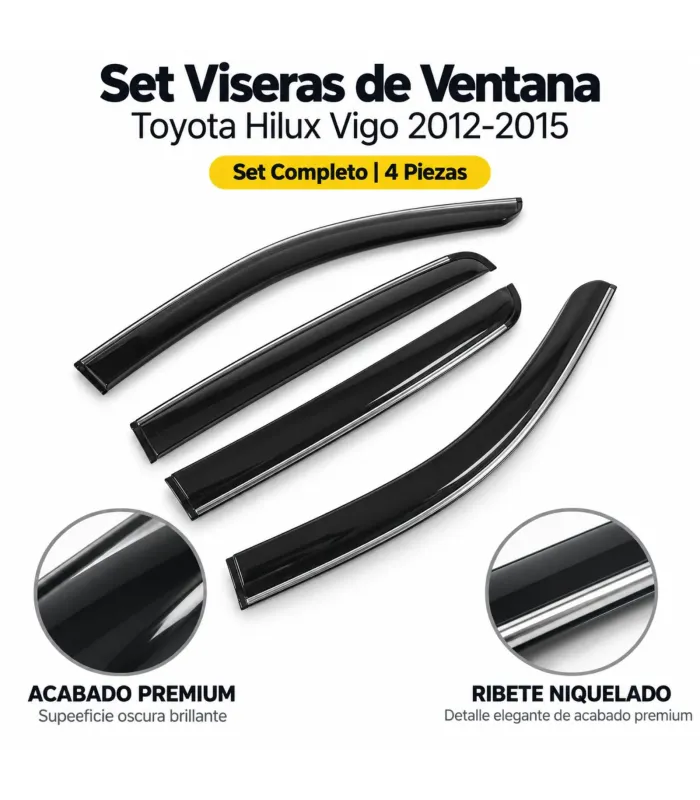 Viseras ventanas Toyota Hilux Vigo 2012 2015 BBVIS 027