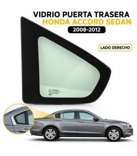 Vidrio ventanilla trasera Honda Accord Sedan 2008 2012