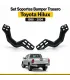 Set soportes bumper trasero Toyota Hilux 1998 2004