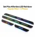 Set pisa alfombra LED Rainbow Toyota Hilux 4 piezas