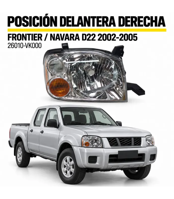 Pantalla delantera Nissan Frontier D22 RH LH