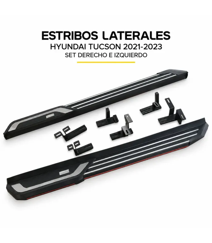 Estribo lateral instalado Hyundai Tucson 2021 2023